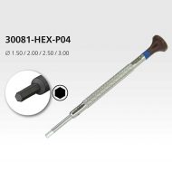 Bergeon HEX/Unbrako skruetrækker sæt, 30081-HEX-P04